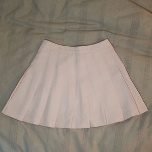 Light pink pleated skirt